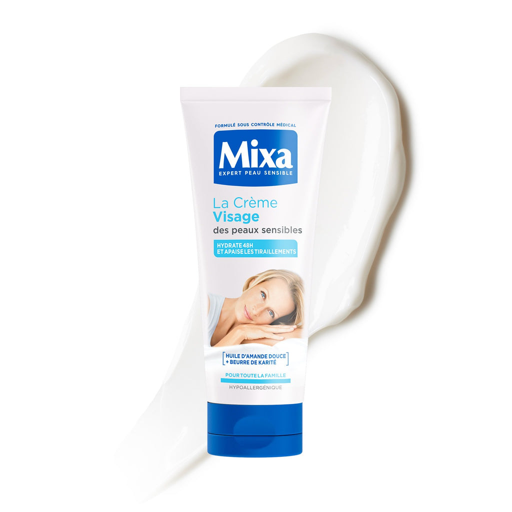 Mixa 48H Crème Hydratante Apaisante Visage Peaux Sensibles 100 ml