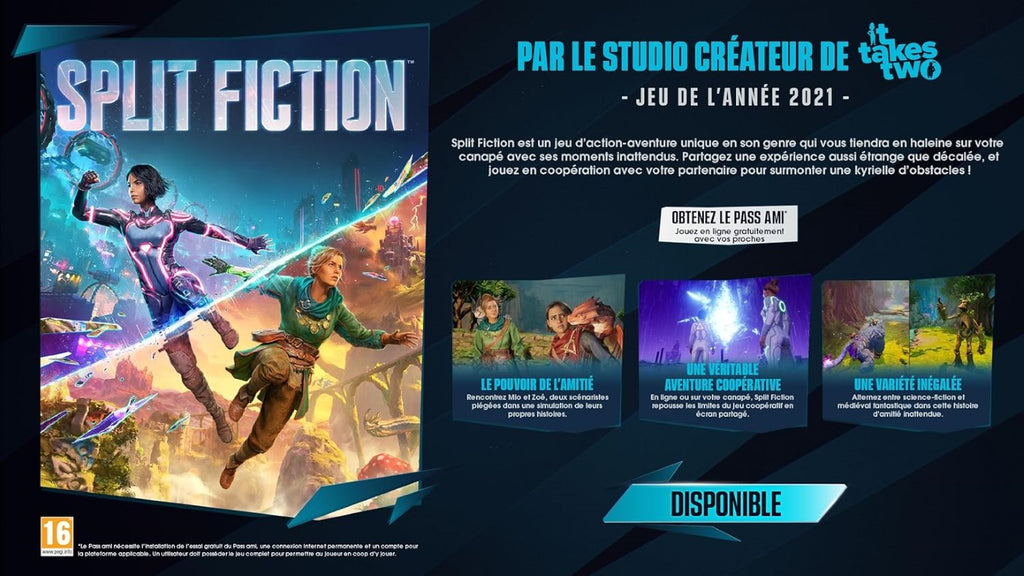 Electronic Arts Split Fiction - PS5 - Version Française