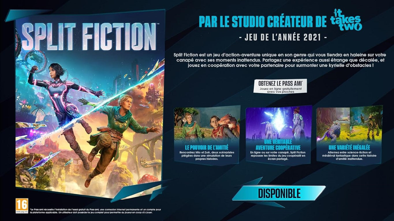 Electronic Arts Split Fiction - PS5 - Version Française