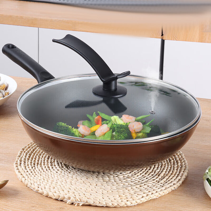 BJ Couvercle en Verre Trempé 32cm avec Poignée Dressée