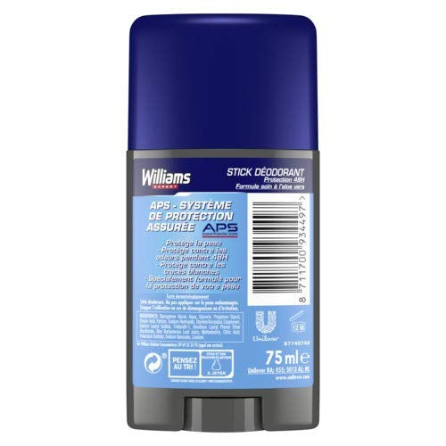 WILLIAMS Expert Déodorant Stick Peaux Sensibles 48H 75 ml