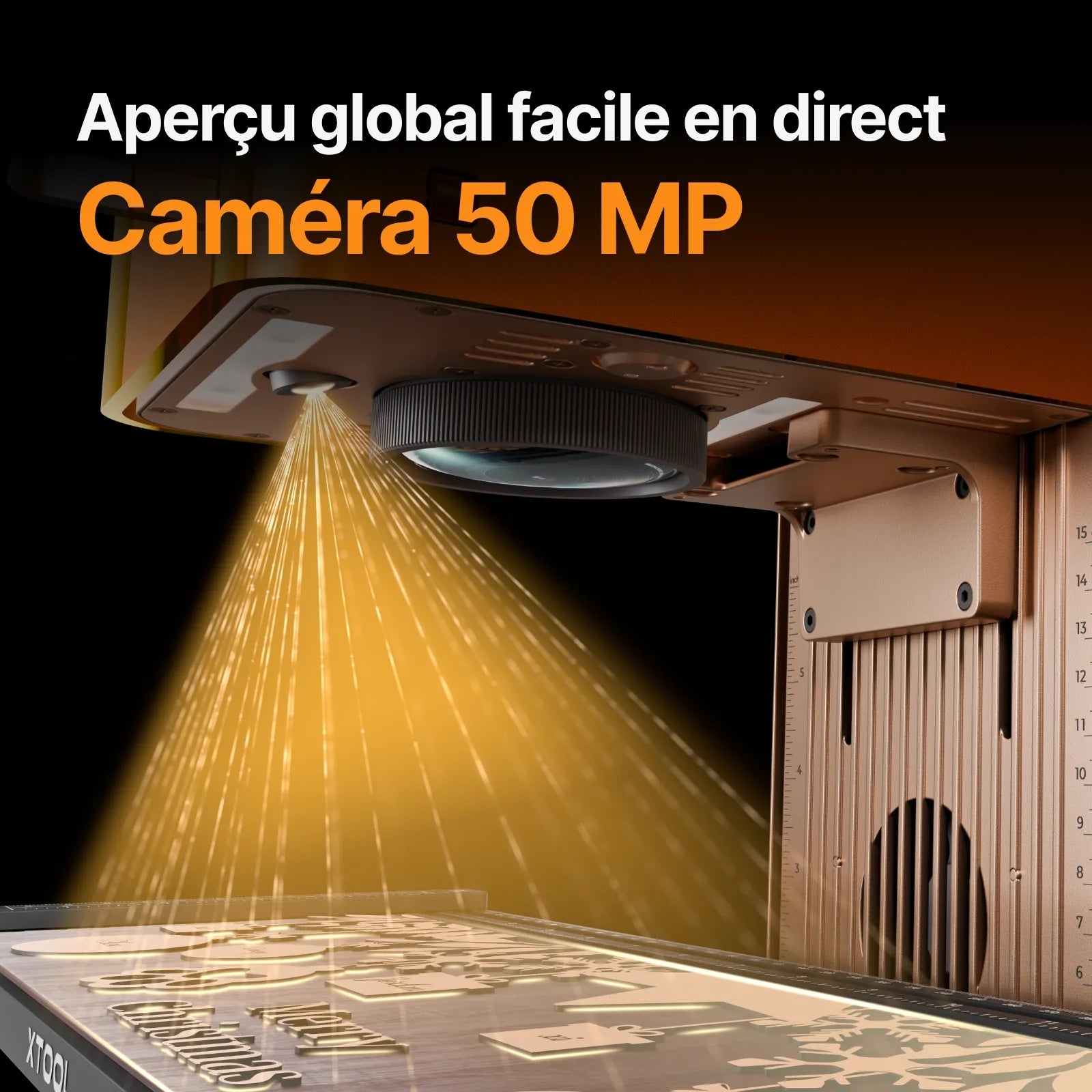xTool F2 Gravure laser double 5 W IR et 15 W à diode, caméra intégrée de 50 MP, vitesse rapide de 6000 mm/s, gravure en relief 3D sur bois, marquage des couleurs sur métal