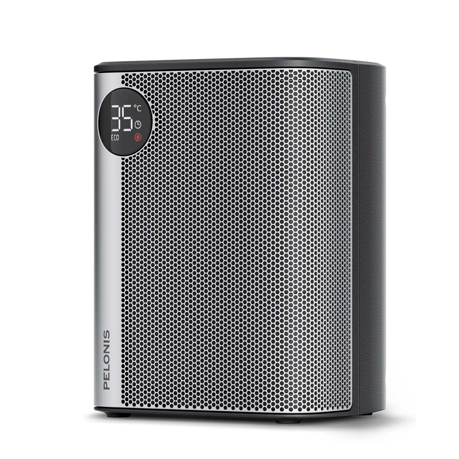 PELONIS Chauffage soufflant céramique 2000 W, 5 modes, écoénergétique avec mode ECO, thermostat, minuterie 24 h, protection contre la surchauffe et le basculement, portable