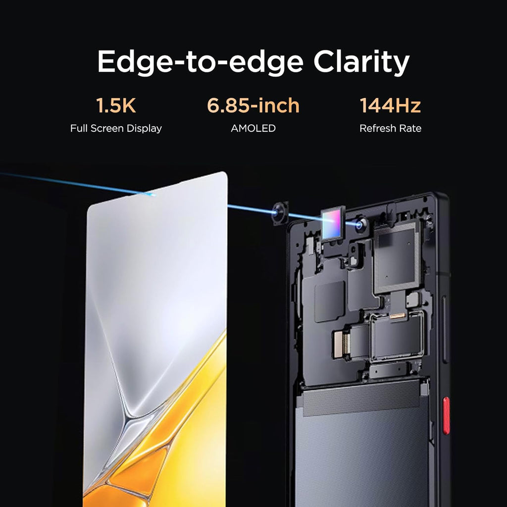 nubia Z70S Ultra 5G Smartphone Débloqué Snapdragon 8 Elite, Batterie 6600 mAh, Écran AMOLED 6,85" 144 Hz, Triple Caméra 64 MP avec Objectif Principal 35 mm 16+512 G Noir Double SIM, NFC