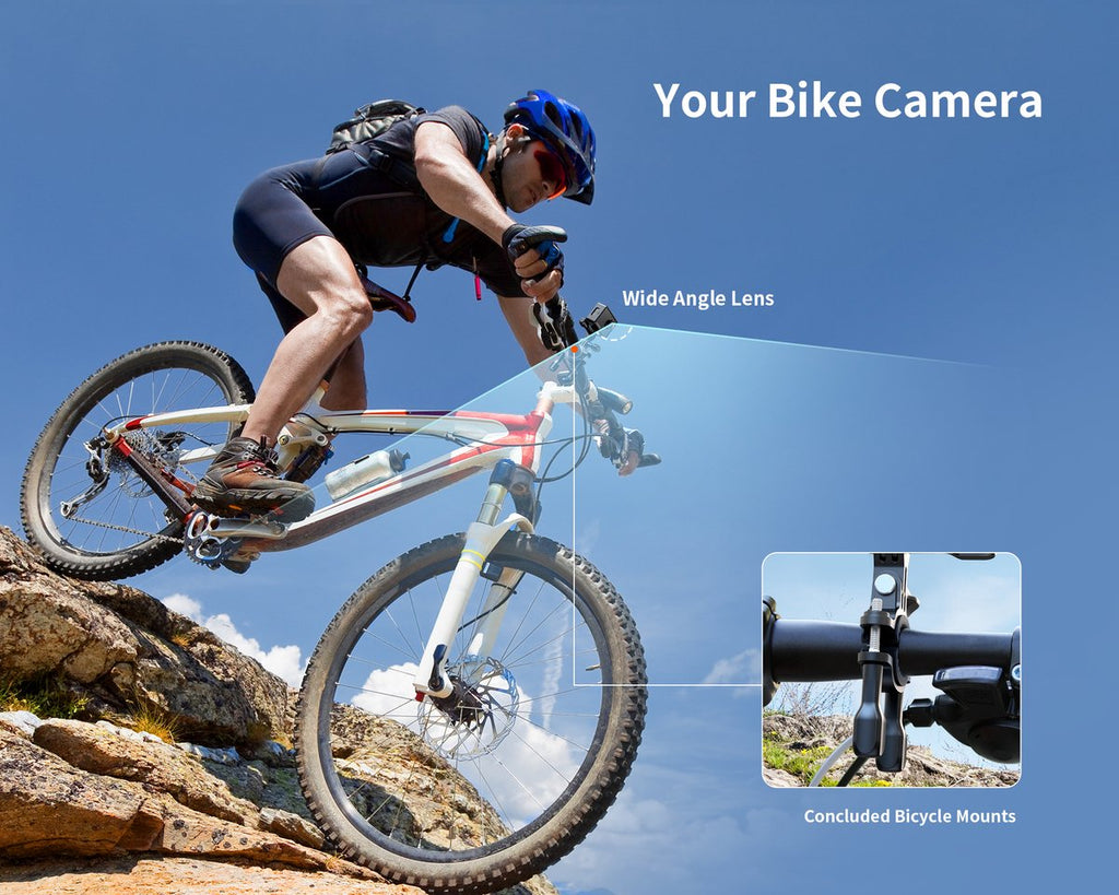 iZEEKER iA100 Caméra d’action 4K 30 i/s 20 MP Étanche 40 m