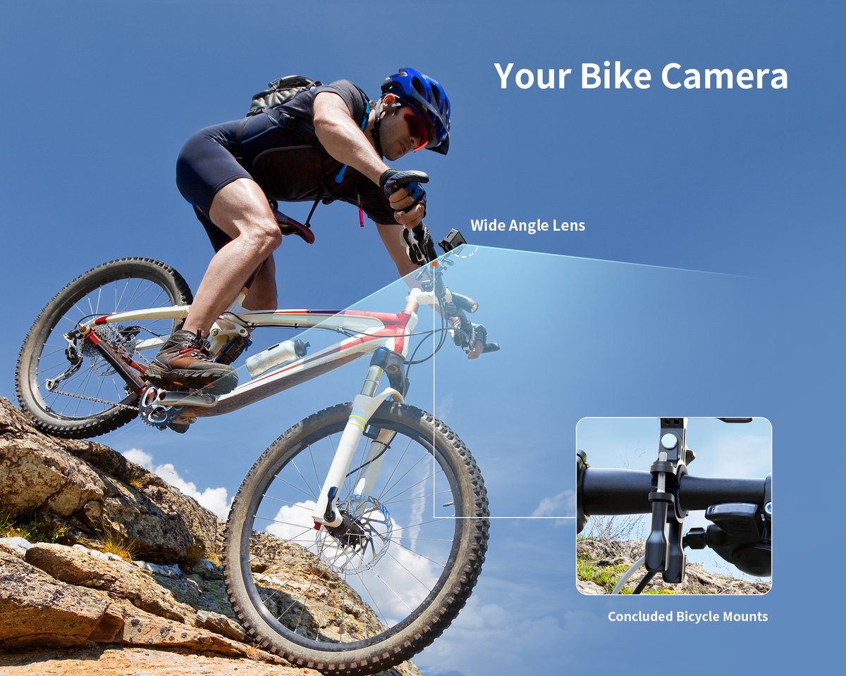 iZEEKER iA100 Caméra d’action 4K 30 i/s 20 MP Étanche 40 m