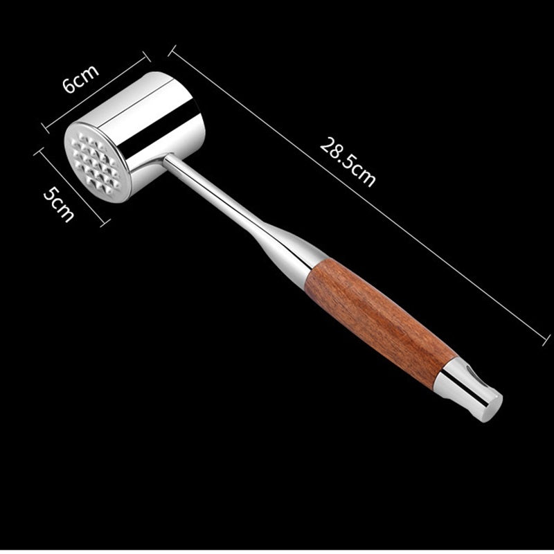 Maxcook MCPJ9454 Attendrisseur de viande en acier inoxydable 304 avec manche en bois