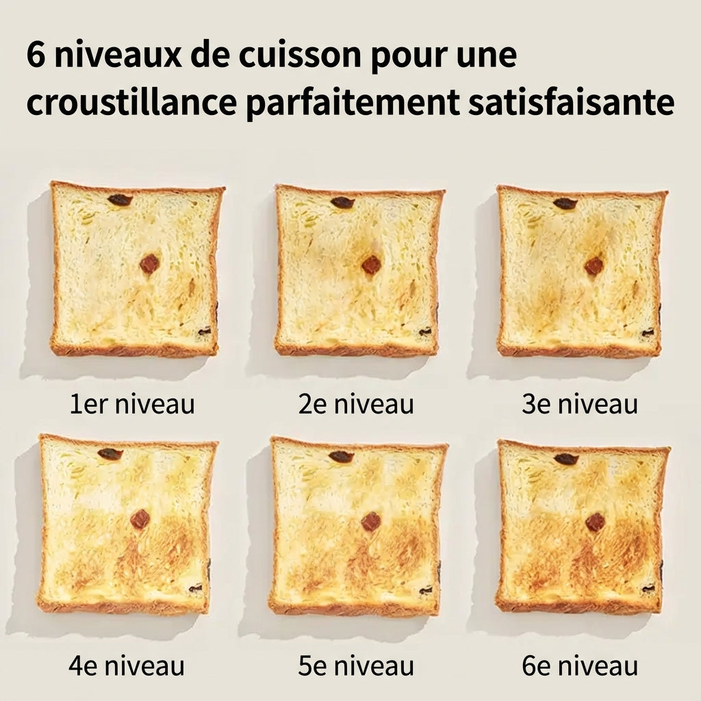 Ochama Grille-pain multifonction 650 W avec 6 niveaux de brunissage