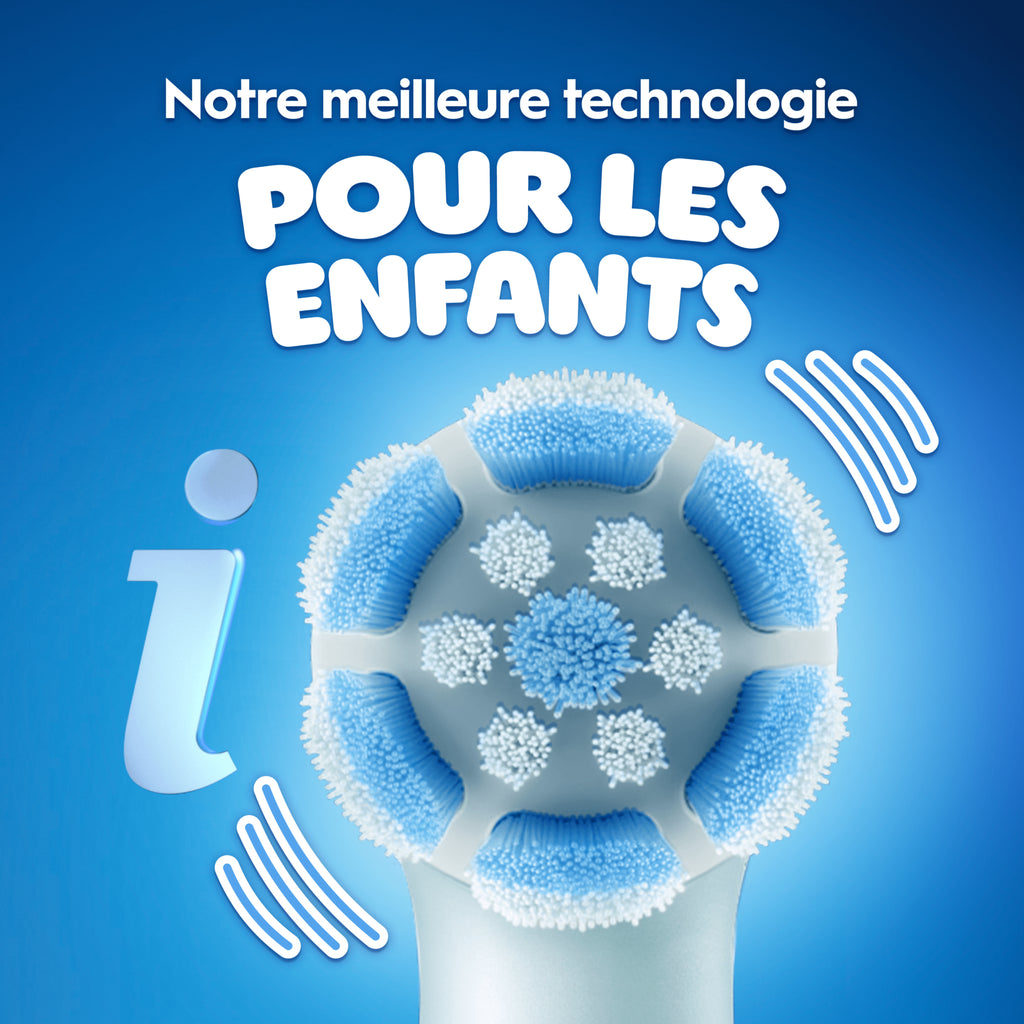 Oral-B iO Kids Stitch 6ans+ Brosse à Dents Électrique pour Enfants – Protection Gencives avec Capteur de Pression Intelligent, 3 Modes dont 1 Super Doux, Minuteur Musical, Inclus 1 Brossette