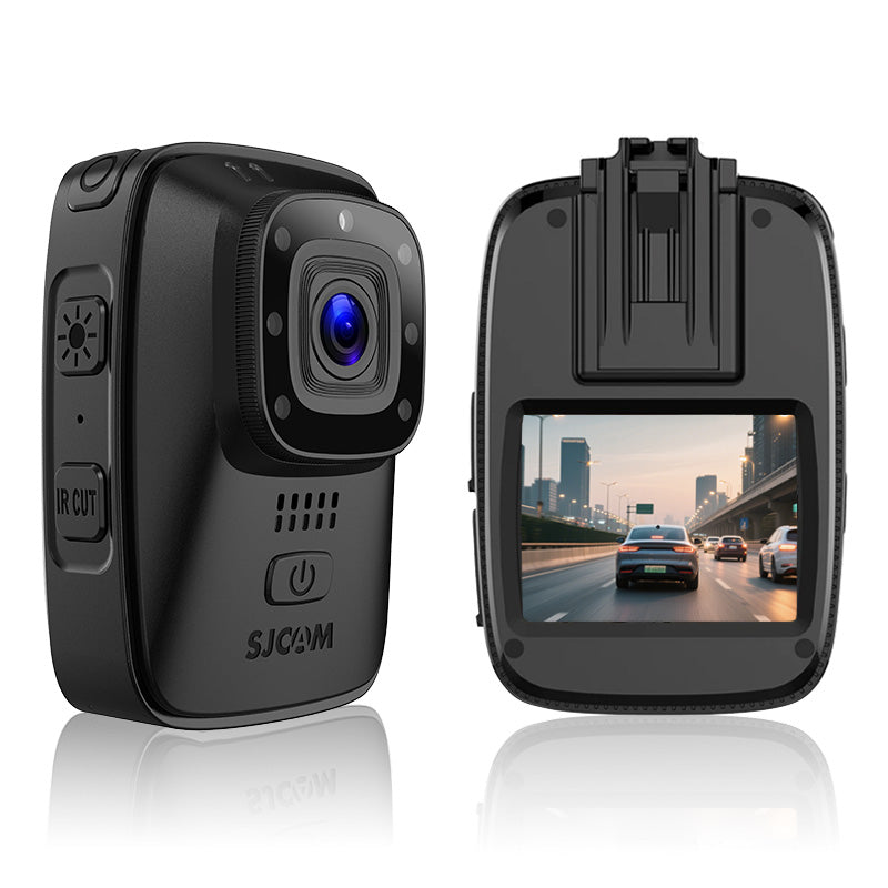 SJCAM A10 Caméra-piéton et caméra embarquée automobile avec vision nocturne, Étanche IP65, Autonomie 450 min, Grand angle 140°, Photo 12 MP, Wi-Fi 2,4 GHz