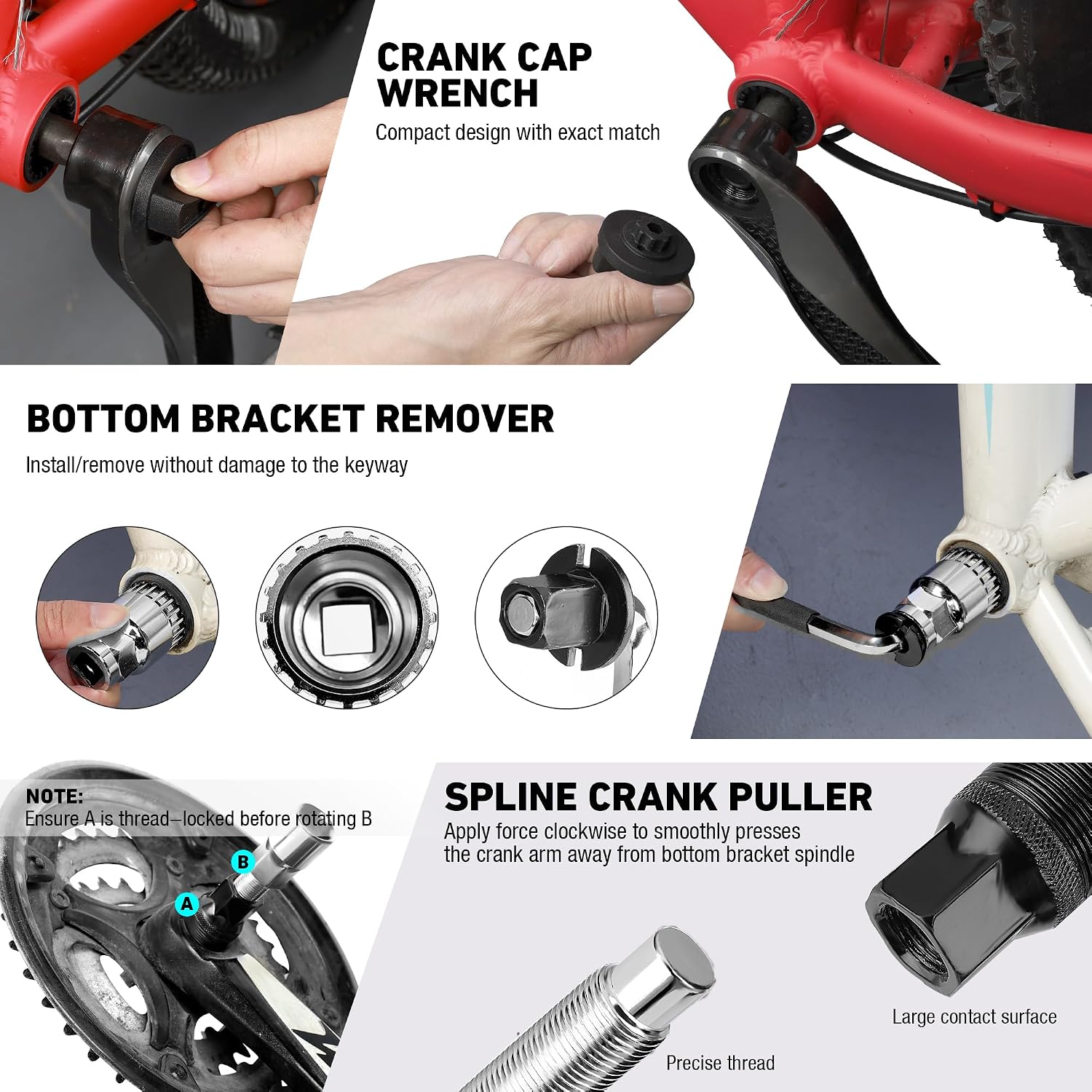 Kit de réparation de vélo 31 pièces avec mallette de rangement, kit d'entretien de vélo, outils de réparation de pneus et de chaîne, boîte à outils portable