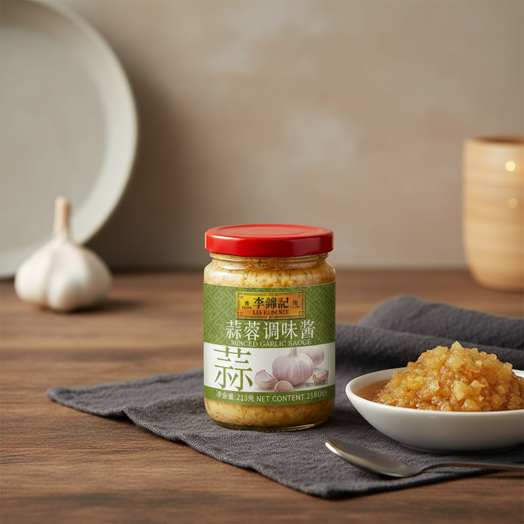 LEE KUM KEE Sauce à l'ail haché - 326 g