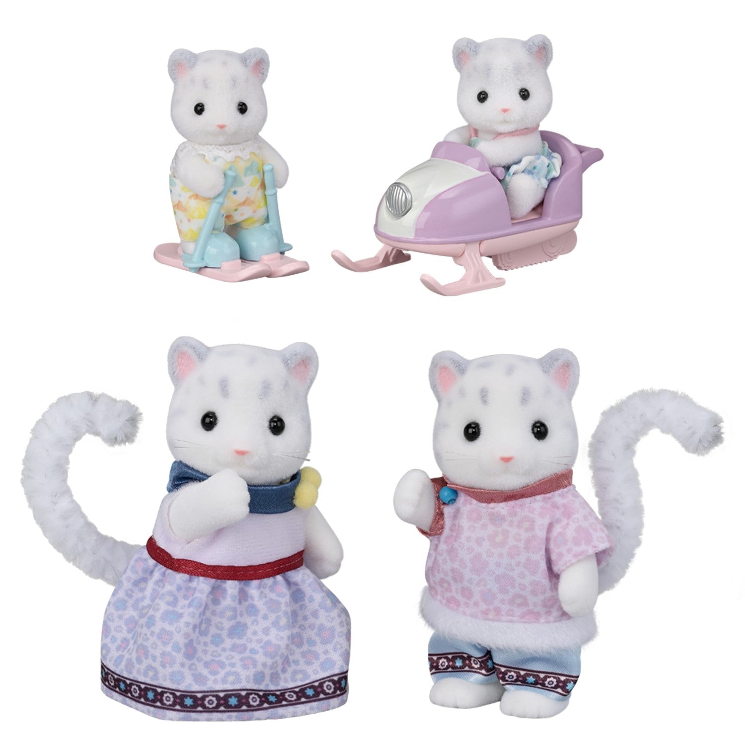 Sylvanian Families Set de Figurines Famille Léopard des Neiges