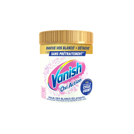 VANISH Oxi Action Poudre détachante booster blancheur sans javel