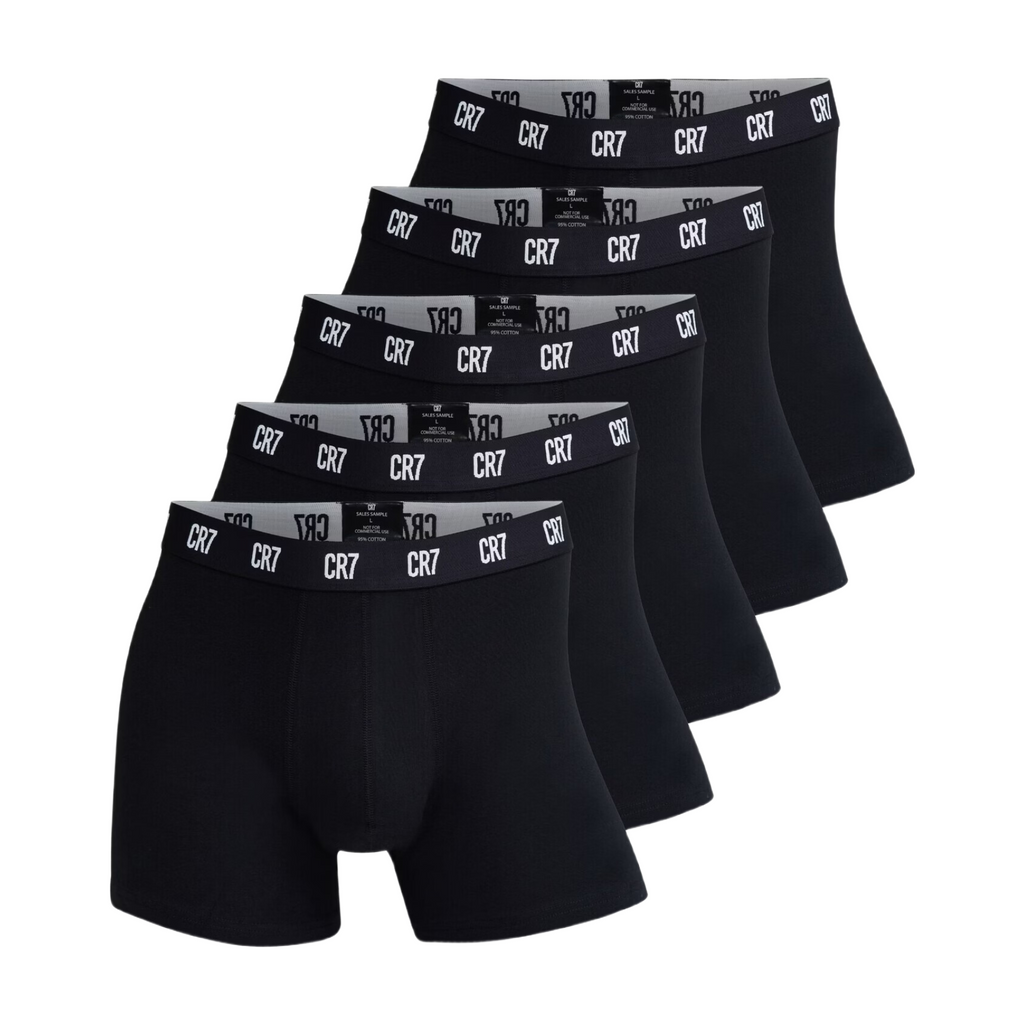 CR7 Lot de 5 Boxers Basiques Noir