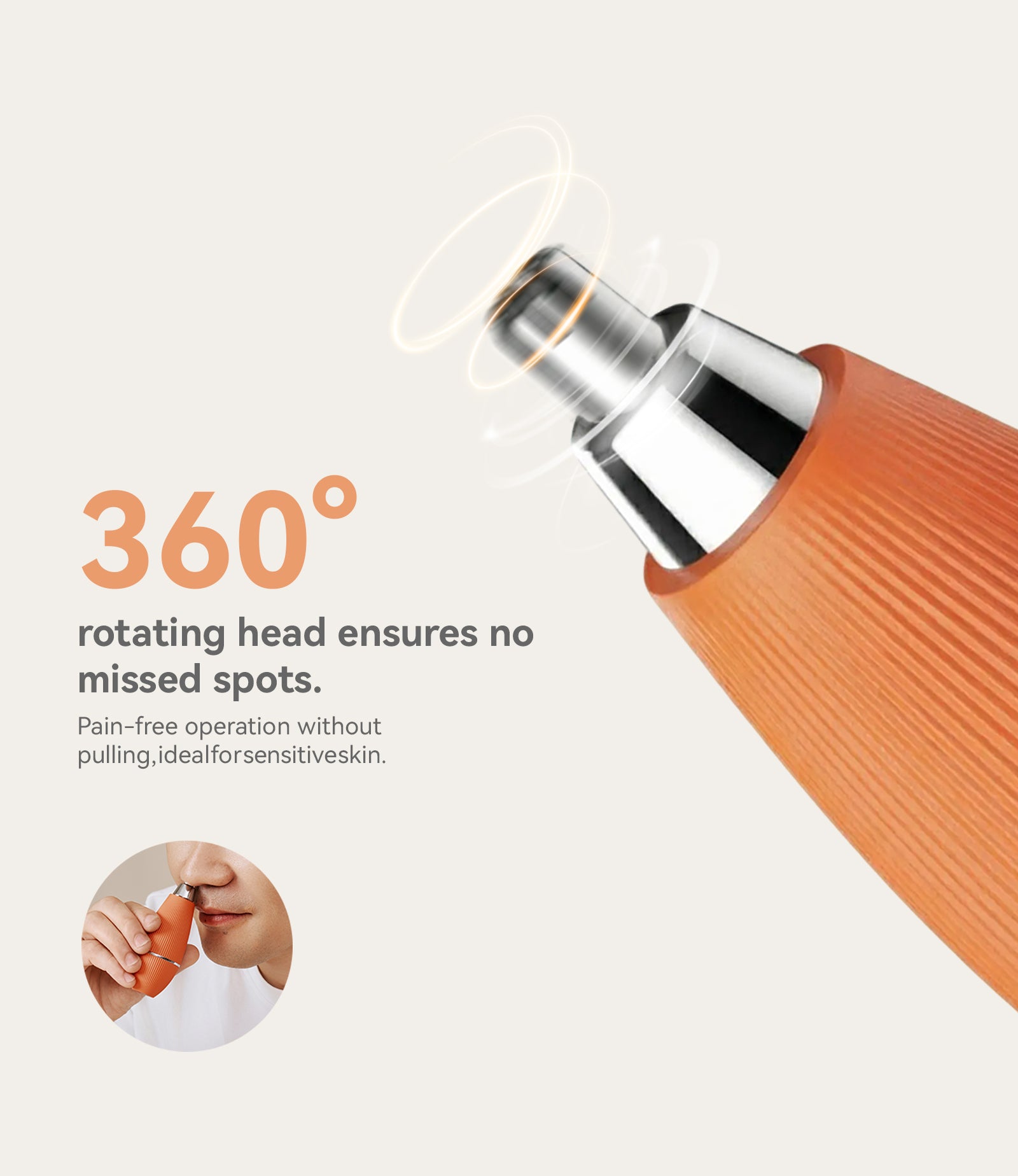 TOUCHBeauty TB-1951 Tondeuse électrique pour nez