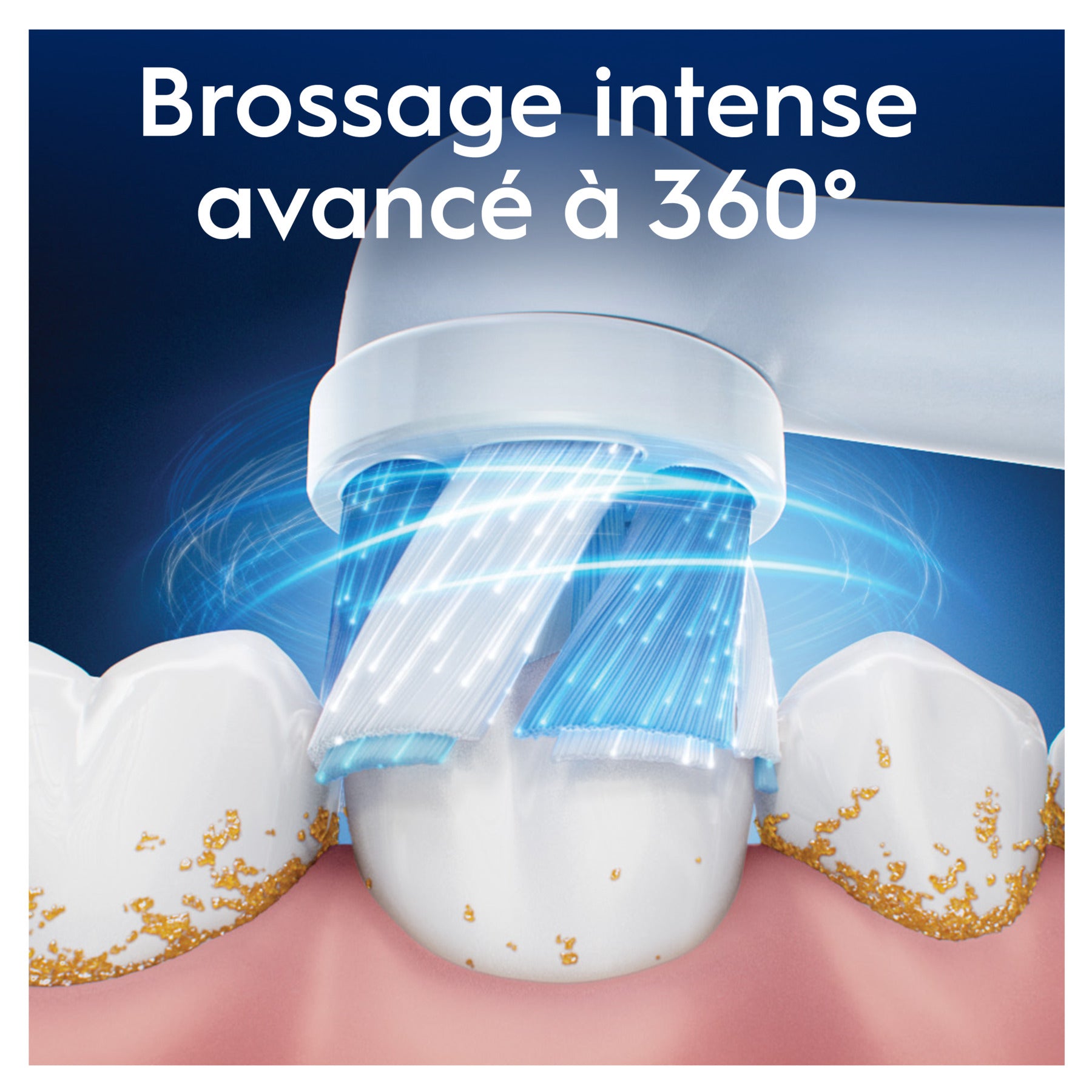 Oral-B Brossettes de rechange rondes authentiques série iO nettoyage ultime blanches adaptées aux gencives sensibles lot de 6