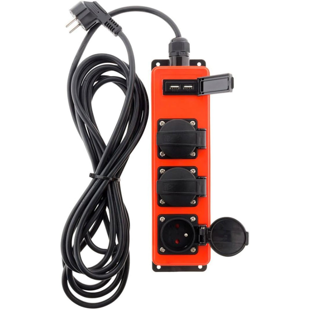 Multiprise étanche 3 prises 16A 2P+T + USB - Zenitech