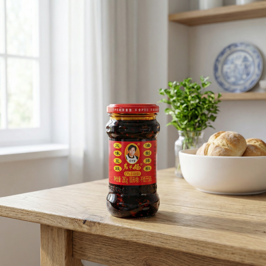 Lao Gan Ma Haricots noirs fermentés à l'huile pimentée - 280 g