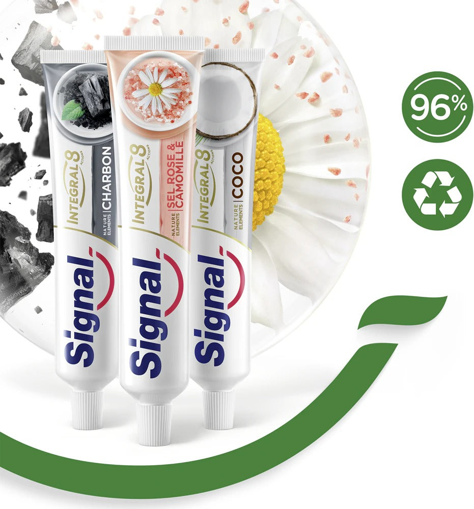 Signal Integral 8 Nature Elements Dentifrice Noix de Coco 75 ml