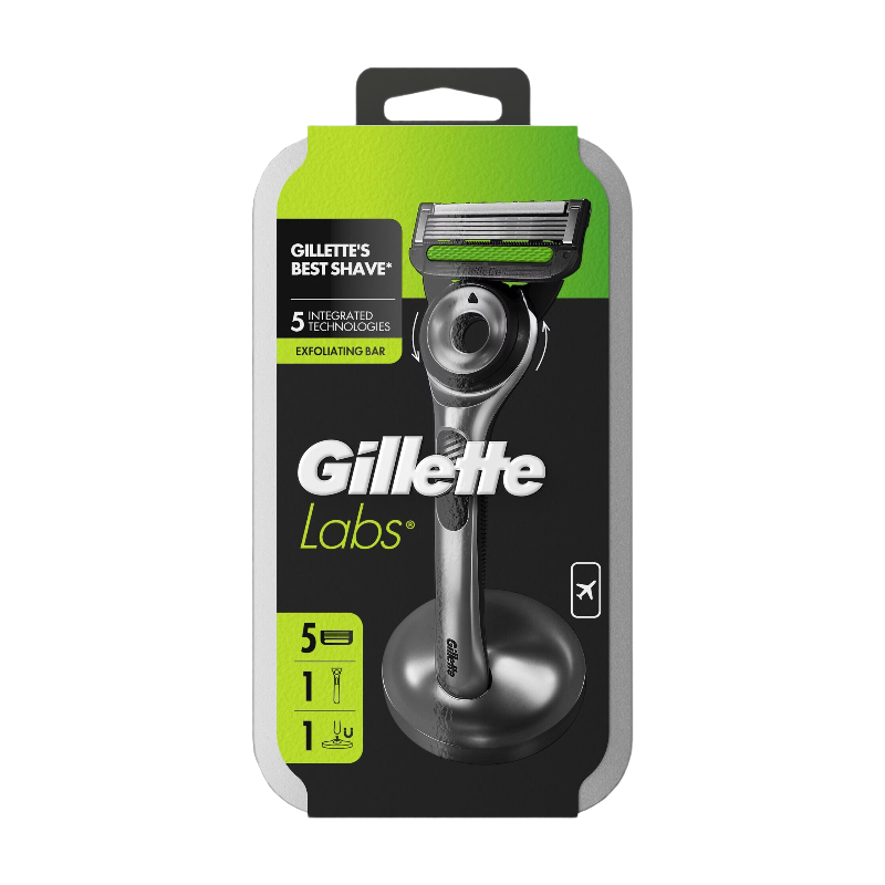 GILLETTE Labs - Rasoir avec barre exfoliante et 5 lames - 1 unité