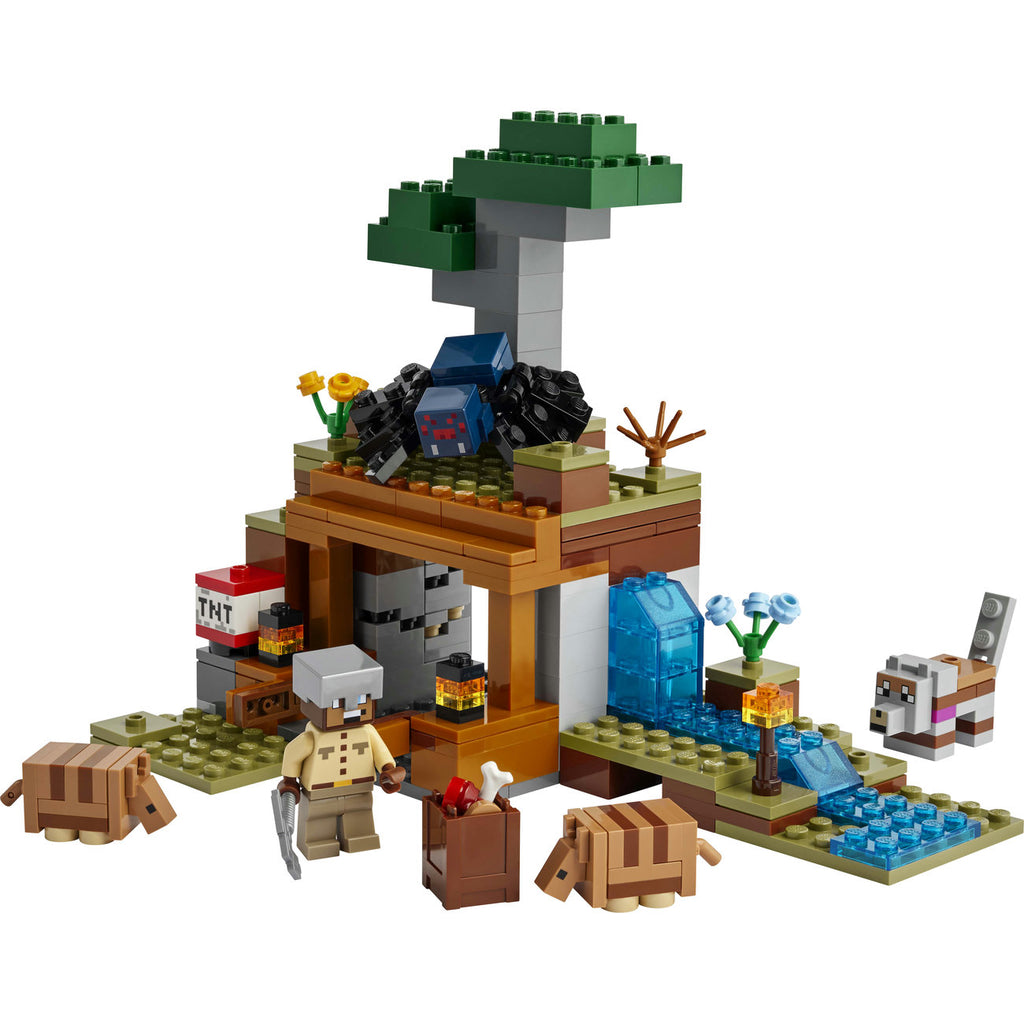LEGO Minecraft 21269 L’Expédition à la Mine du Tatou – Set de Construction