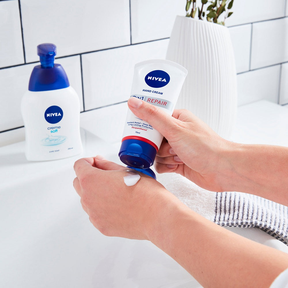 NIVEA Crème Mains Repair 3‑en‑1 - 75 ml