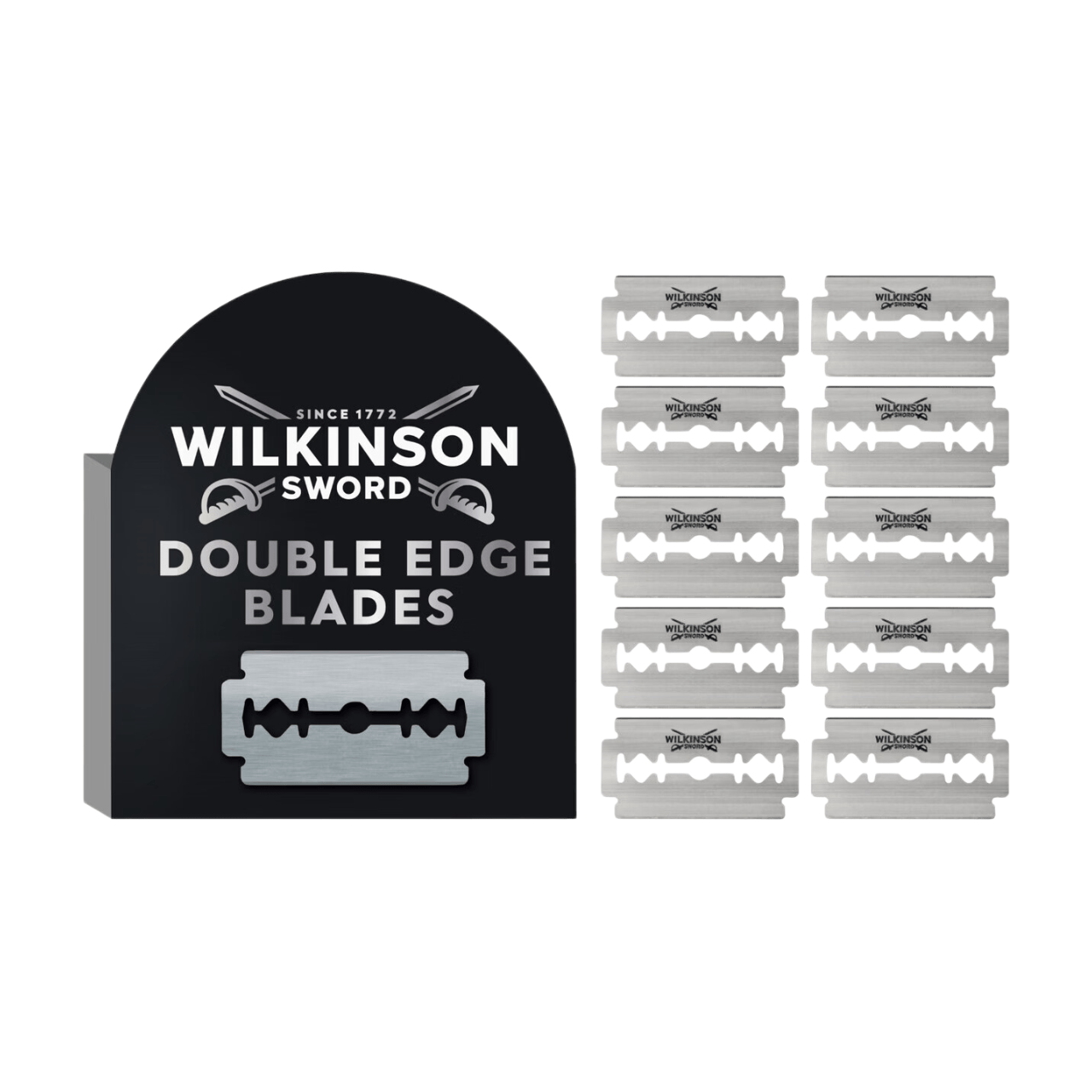 WILKINSON SWORD Double Edge - Lames de Rasoir de Sureté Pour Homme - x10