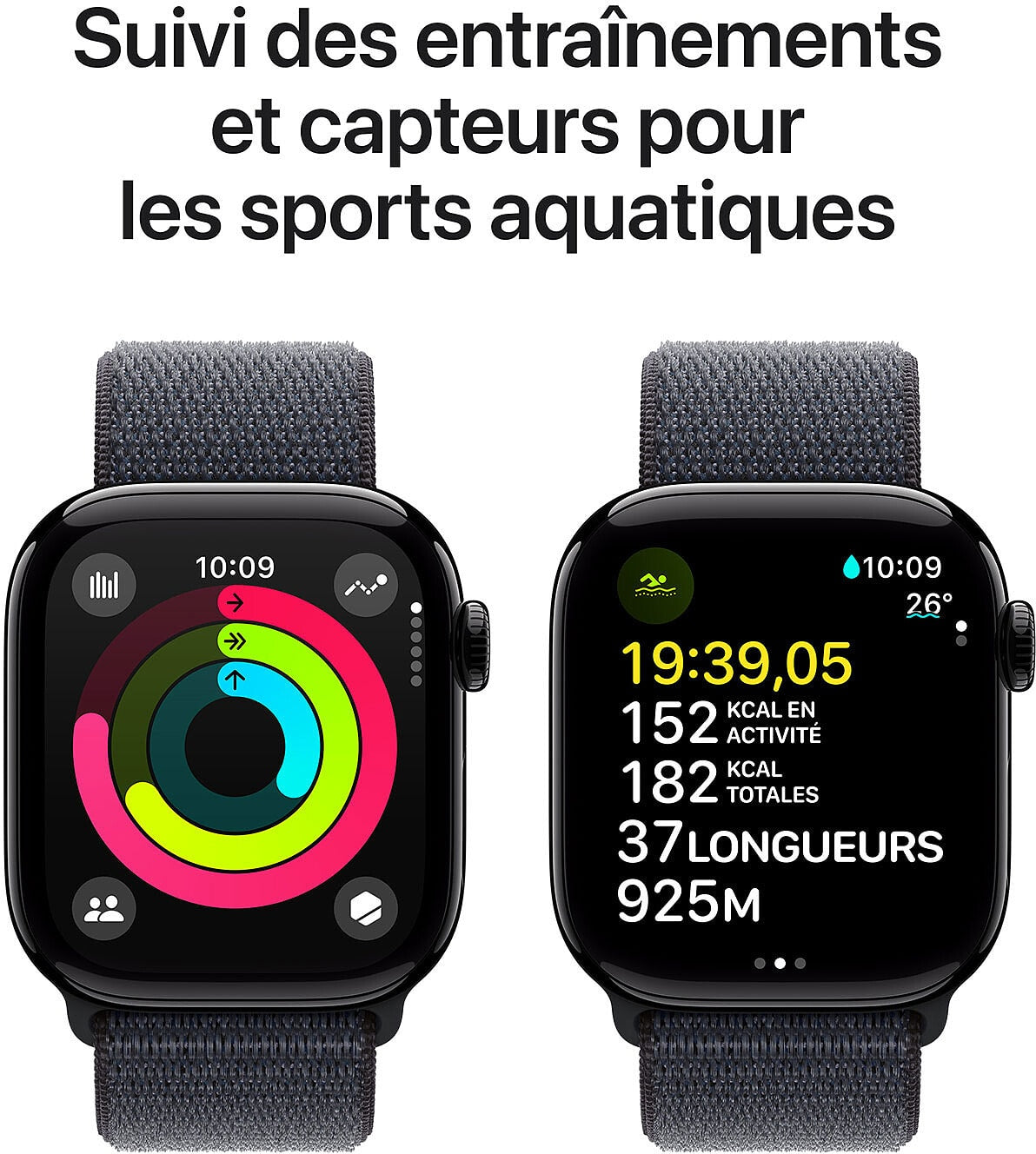 Apple Watch S10 GPS 46 mm - Noir SL