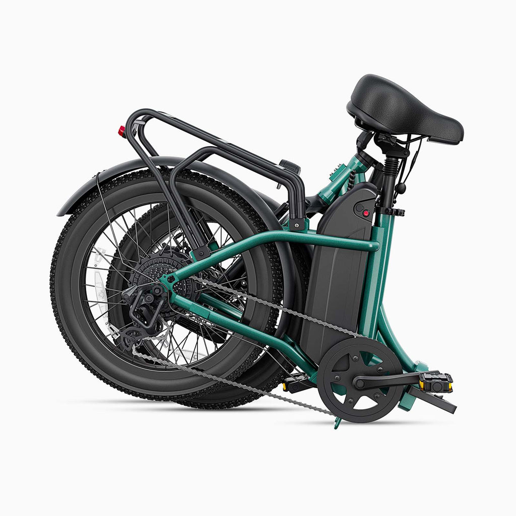 DYU C9 Vélo électrique pliant pour adulte, 20", 250 W, 48 V, 15,6 Ah, Fatbike, VTT électrique, 25 km/h - Vert
