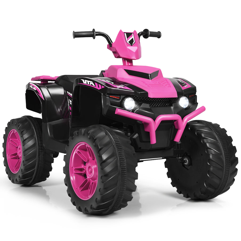 Quad électrique pour enfants, avec batterie et éclairage LED
