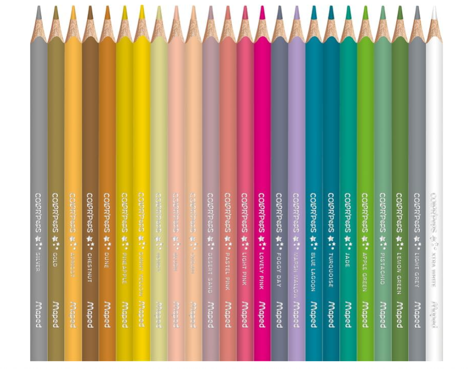 Maped Color'Peps Crayons de Couleur Classiques Lot de 72 Triangulaires