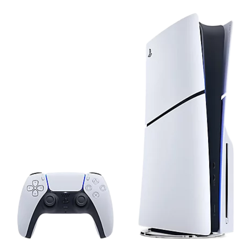 PlayStation 5 Slim Standard avec manette sans fil DualSense - Blanc - Édition limitée Fortnite Chaos fleuri - Version UE
