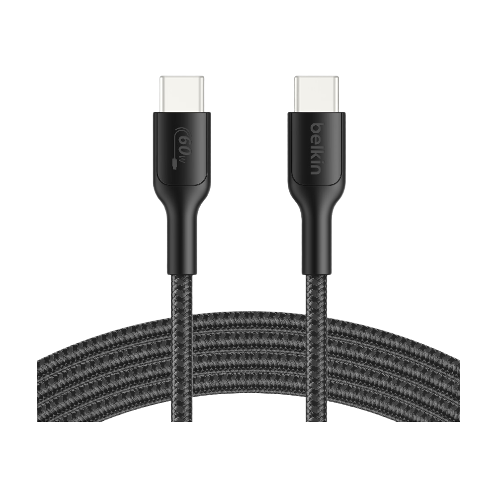 Belkin Gaming câble tressé USB-C vers USB-C 60 W - 2 m
