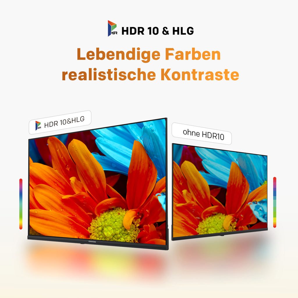 Coocaa QLED 32 pouces (80 cm) Google TV, HDR10, Dolby Audio, Bluetooth 5.1, EyeCare, Chromecast intégré, Triple Tuner DVB-T2/C/S2, CI+, Modèle 32CGQG40Z (2026), Classe Énergétique E
