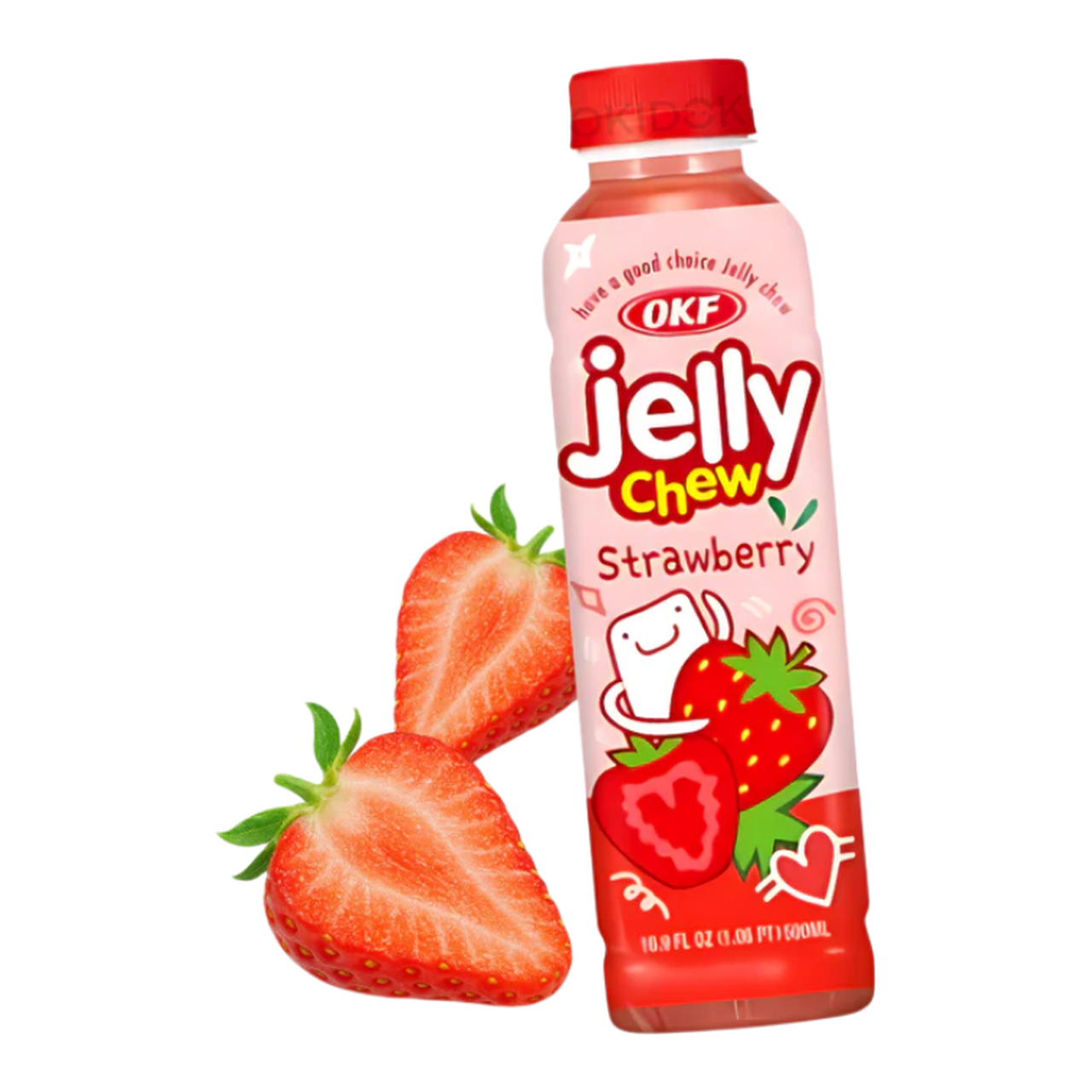 OKF Jelly Chew Dessert gélifié à la fraise 500 ml