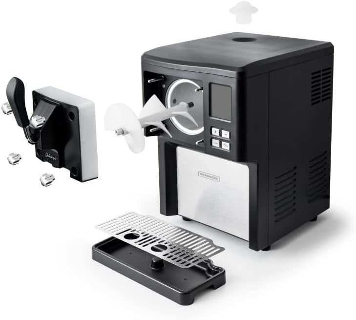 KITCHENCOOK Deliciosa - Sorbetière 3-en-1 de qualité semi-professionnelle