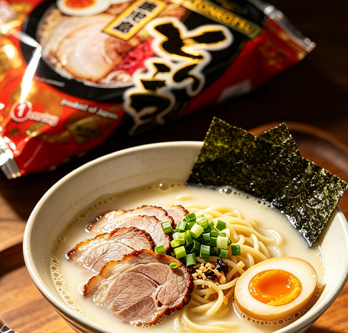 Higashimaru Ramen epicés atyle Tonkotsu 5 portions 390 g/paquet