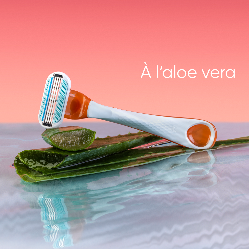 Gillette Venus Smooth Rasoirs Jetables Miami Sunset Lot de 3 Rasoirs
