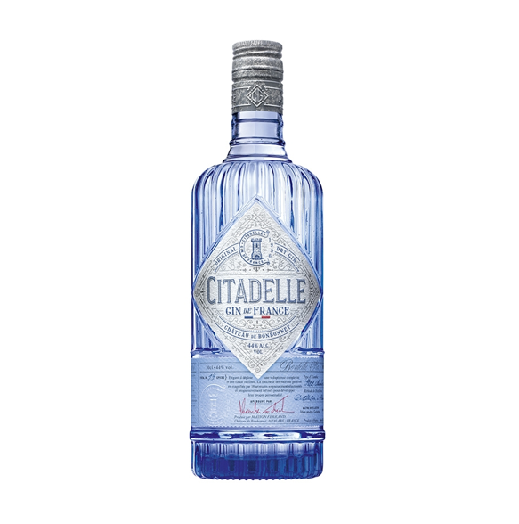 CITADELLE Gin - Distilled Gin - Origine : France/Poitou-Charentes - Notes Herbacées, Fleuries et d'Agrumes - Idéal en cocktail comme le Gin Tonic - 44% Alcool - 70 cl