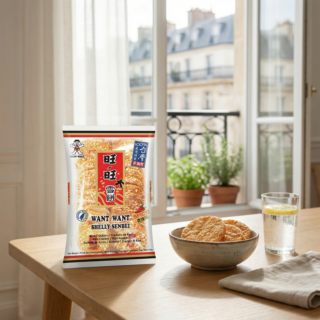 WANT WANT Crackers de riz épicés - 150 g