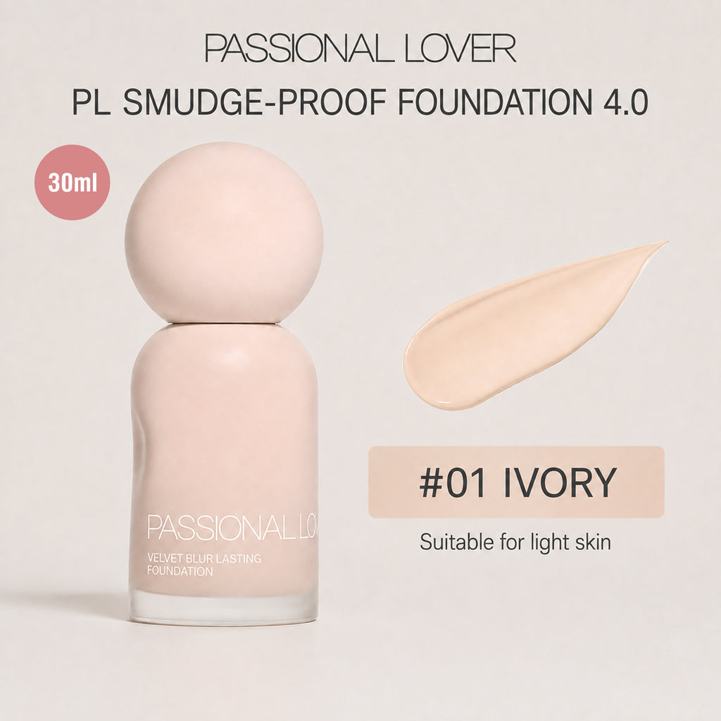 Passional Lover Fond de Teint Liquide Anti-Transfert 4.0 01 Ivoire 30 ml