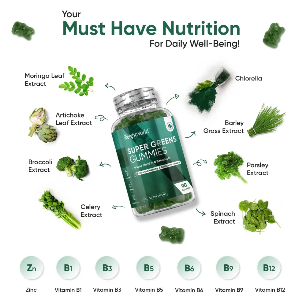 WeightWorld Super Greens Gummies 90 Gummies