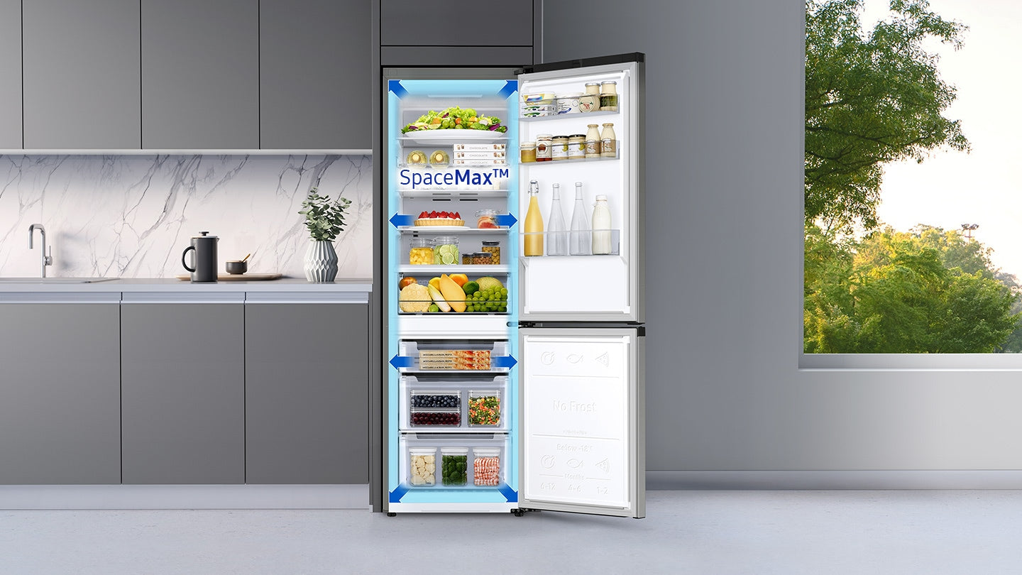 Samsung Réfrigérateur Combiné RB33B612EBN 344 L Noir Classe E
