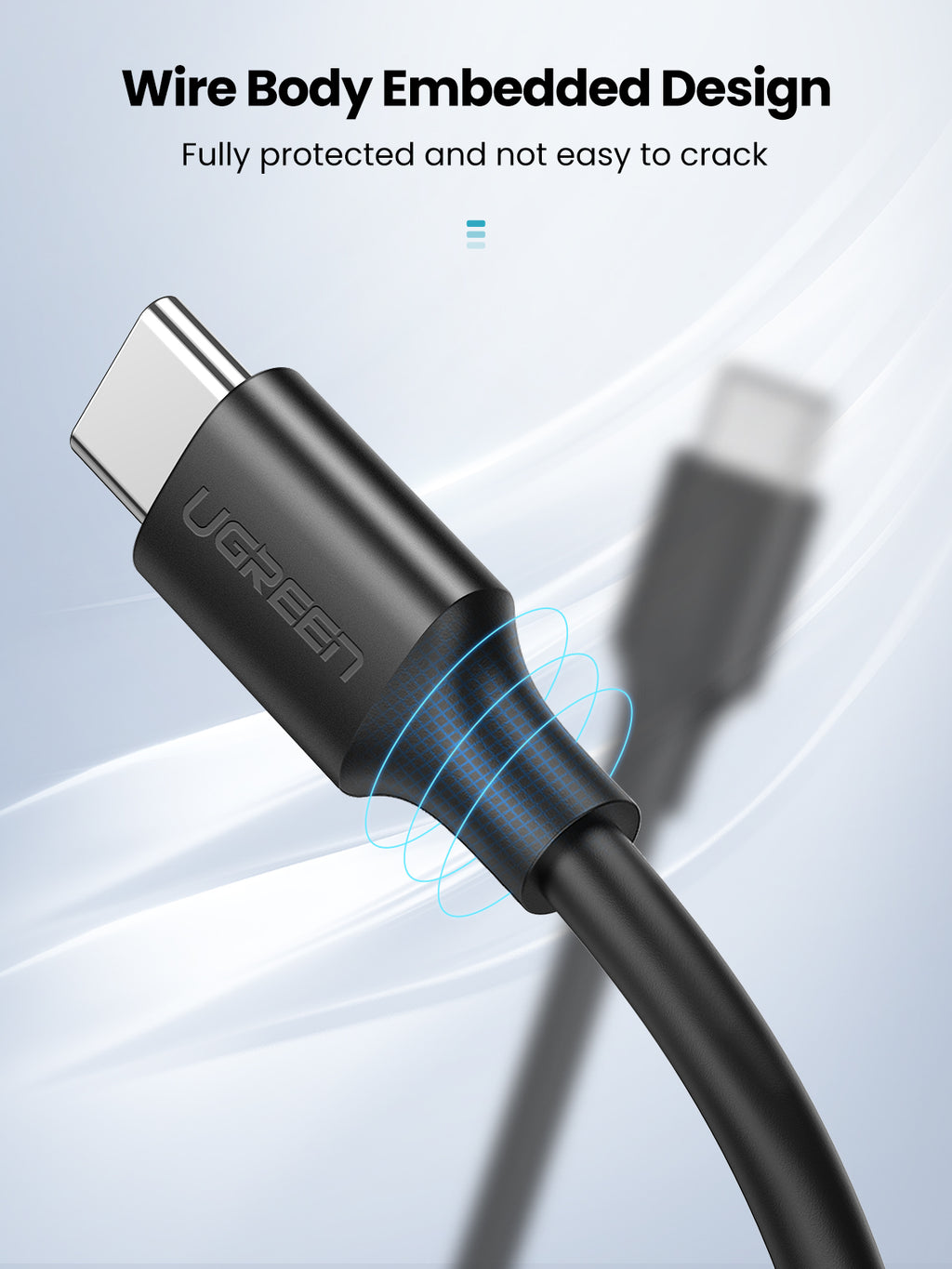 UGREEN Câble USB-C 2.0 3 A noir - 3 m