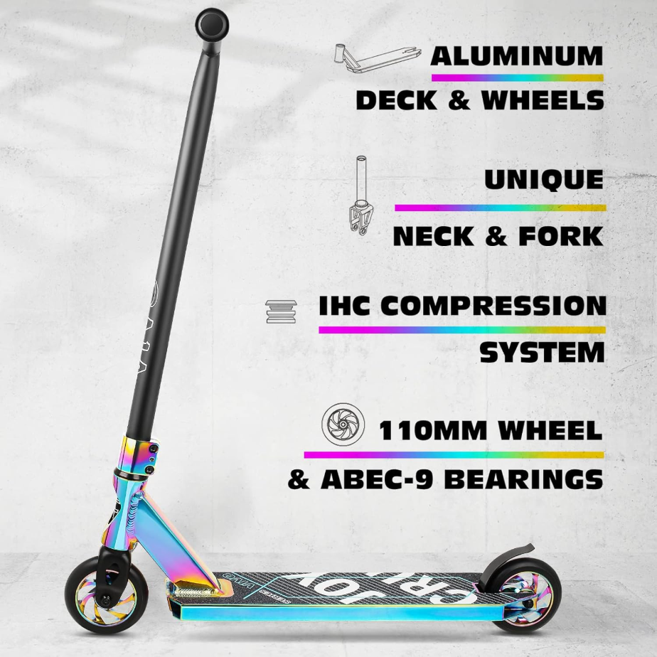VOKUL V4 Pro Trottinette freestyle pour débutants et intermédiaires à partir de 8 ans - Neo