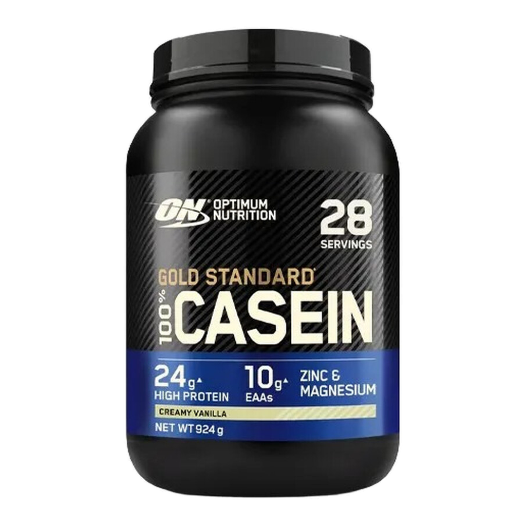 Optimum Nutrition Gold Standard 100 % Caséine en Poudre, Vanille Crémeuse 924 g (28 Portions)