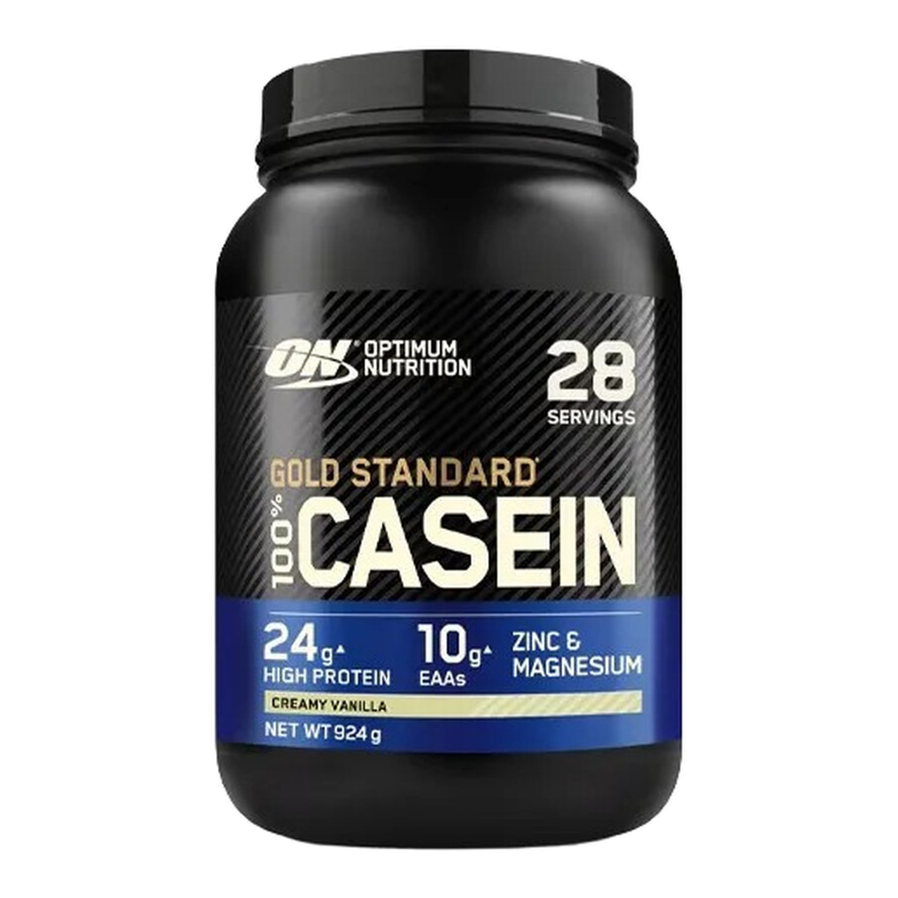 Optimum Nutrition Gold Standard 100 % Caséine en Poudre, Vanille Crémeuse 924 g (28 Portions)