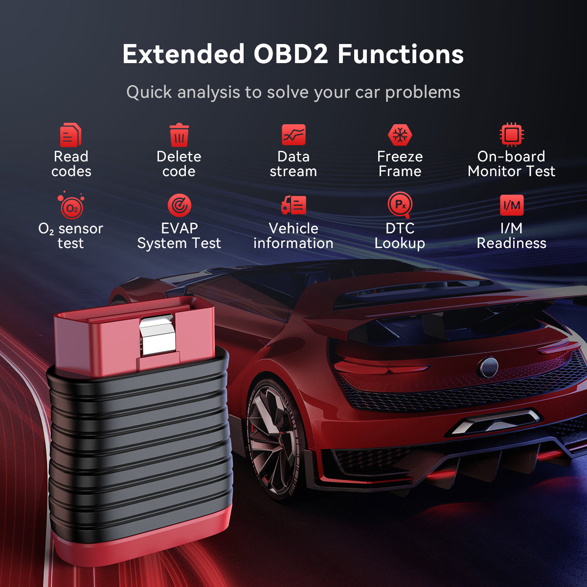 THINKCAR ThinkDiag BD6 Appareil de diagnostic OBD2 OBD2 OBD2 avec diagnostic de tous les systèmes + 5 fonctions de réinitialisation (Purge, Frein, Voyants d’huile, IMMO, ETS)