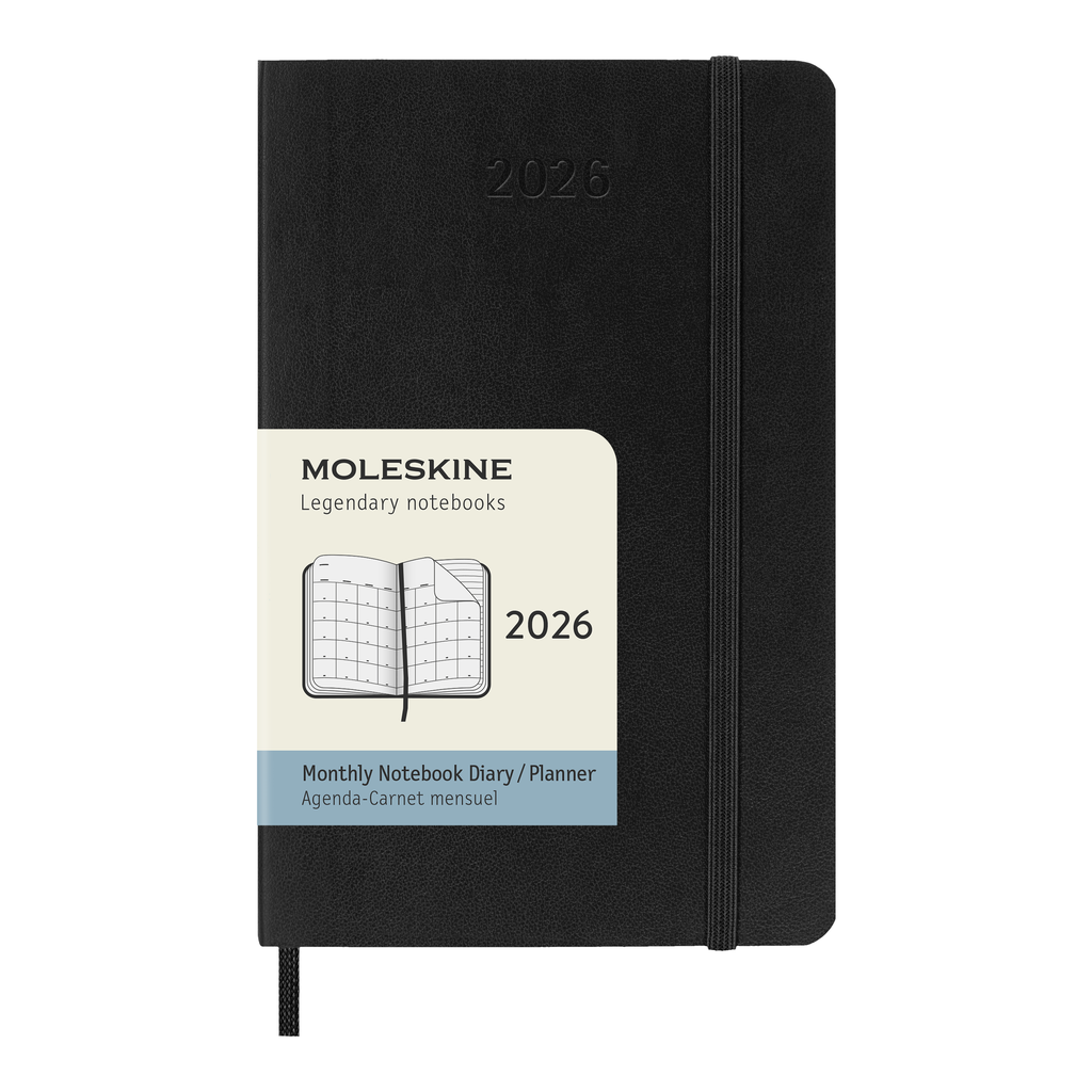 MOLESKINE Agenda mensuel - 12 mois, format de poche